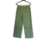 Roxy NWT  x Chloe Kim Corduroy High Waist Wide Leg Pants Moss Green Photo 13