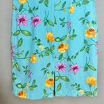 Coldwater Creek  Floral Beaded FLAWS ALTERED Sheath‎ Size 14 Summer Colorful Blue Photo 5