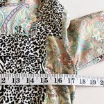 Pinko Chemisier Rosalina Floral Animal Print Long Sleeve Shirt Maxi Dress Size 4 Black Photo 8