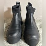 ZARA Chucky Platform Sock Ankle Boots With Lug Soles Black Boots Size EU36/ US Photo 4