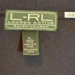 Lauren‎ Ralph Lauren Active Cardigan Womens Size M Black Cotton Open Front Size M Photo 2