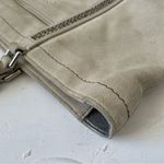 Coach LG FINEST IVORY SUEDE LEATHER BEADED GALLERY TOTE BAG PURSE Photo 5