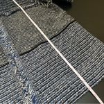 Chico's Chico’s Fringed Franklin Cardigan Sweater Jacket Blue Black 3 NWT XL Photo 9
