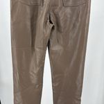 Wilfred Brown faux Leather Straight Leg Pants 8 chocolate mocha fall winter Photo 3