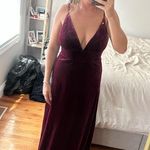 Lulus  Maroon Velvet Dress Photo 4