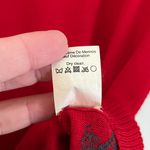 J.Crew Merino Wool Embroidery 3/4 Crewneck Sweater Red Blue Size Small Photo 8