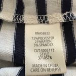 Max Studio  Black and Cream Striped Tee Photo 5