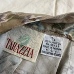 Beautiful Floral Vintage Pleated Skirt Tan Size 8 Photo 2