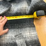 Sam Edelman Erin Blurry Plaid Coat Wool Blend black white Size Medium Photo 9