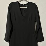 COS Black Sheath Midi V-neck Long Sleeve Pencil Dress Eur 36 / US 6 Chic Small Photo 4