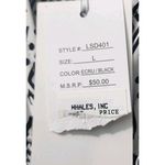 3th & Love Black White‎ Geometric Print Midi Dress V Neck Casual L Size L Photo 4