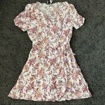 AQUA Floral Wrap Dress Photo 2