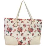 Juicy Couture Floral White Rose Tie Light Tote Photo 1