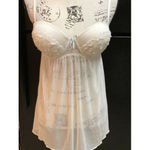 Jessica Simpson  Women’s Sheer Padded Babydoll With Thong L NWTS Photo 1