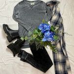 Green Tea Waffle Knit Top Photo 2