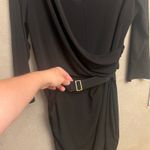 Jennifer Lopez JLO Black Belted Wrap Dress Large (L) Photo 6