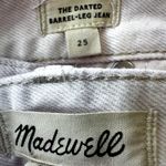 Madewell The Darted Barrel Leg Jeans Denim High Waisted Washed Purple Lilac 25 Photo 1