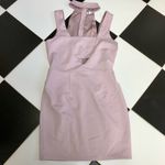 Tobi NWT Step by Step Choker Bodycon Mini Dress Pastel Purple Light Lavender szM Photo 5