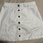 Takara  White Button-Down Mini Skirt Photo 0