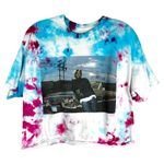 Ice Cube Large Tee Boyz N the Hood Tie Dye Handmade Pink Blue Crop Top 1007 Photo 0