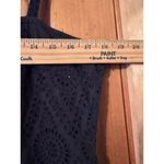 Posse Square Neckline Long Sundress w/ pockets Classic traditional eyelet Black Size XL Photo 4