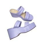 BP  Raquelle Wedge Sandal Womens Size 8.5 in Purple Slip On Platform Photo 3