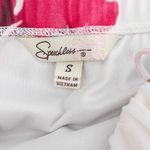 Y2K Speechless‎ Womens Babydoll Dress Size S White Pink Floral Mini Party Retro Photo 4