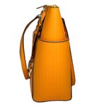 Michael Kors MICHAEL Charlotte Large Leather TZ Tote Honeycomb Yellow Photo 3