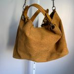 Fiori‎ Italian Leather Hobo Bag Woven Convertible Shoulder Bag Large Brown Photo 4