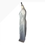 Love Shack Fancy ‎ Dress Women XS Ivory Gray Striped Georgica Maxi Luxury Boho Photo 8