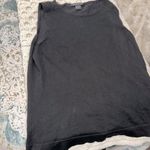 August Silk  Black knit Tank Top size large fitted Photo 2