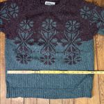 Aeropostale Vintage 90’s womens Maroon Gray Nordic Crewneck wool Sweater Photo 3