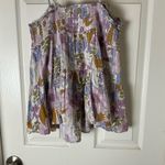 American Eagle  Smocked Floral Spaghetti Strap Tiered Babydoll Top size xsmall Photo 7