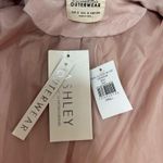 Ashley Outerwear Cropped Moto Jacket Pink Asymmetrical Zip Belt S Faux Suede Y2K Photo 3