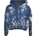 Aerie Offline By Blue Sherpa Fleece Cropped Zip Up Hoodie Photo 0