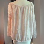 Gap  Off On Shoulder Peach & White Women's Beach Summer Top Photo 3