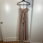 Show Me Your Mumu The Lauren Tie Maxi Dress in beige chiffon size medium Photo 5