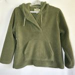 Cabela's Sherpa Fleece Hooded Pullover XL Olive Military Green Kangaroo Pocket Photo 0