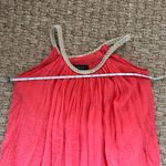 Kaktus Coral And Gold Boho Halter Dress Swim Cover Up Women’s Small Orange Photo 6