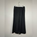 Loft  Marisa Black Stripe Wide Leg Office Trouser Pants Women’s Sz 6 NWT Photo 1