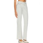 RE/DONE REDONE Originals 70s Bootcut Coated Quartz Women’s  Light Grey Jeans Size 30 Photo 2