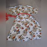 Unique Vintage  white/ multicolor  floral dress, plus size 5X lightweight Photo 13