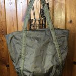 PINK - Victoria's Secret Pink Victoria’s Secret Olive green weekend tote bag and pouch large workout bag Photo 5