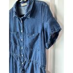 Women’s Jean Dress Large Denim Work Office Knee Length 0096‎ Blue Photo 1
