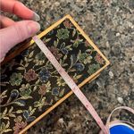 VTG 1950’s Barbara Bates Metal Frame Clutch / Purse Floral Damask Fabric Black Photo 9