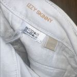 Michael Kors  High Rise White Jeans with Gold Accents Photo 4