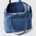 Gap  Bag Tote Denim Logo Photo 3