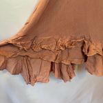 Free People  Adella Slip Dress XS Lace Boho Tiered Ruffle Smocked Asym Mini Photo 2