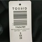 Torrid Mini Foxy Square Neck Bodycon Dress Size 5X NWT Classy Black Photo 6