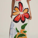 Anthropologie  Floral Maxi Dress with Puff Sleeves
S Photo 0